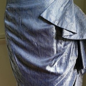 Lucca Couture Boutique Purchase Side Ruffled Satin Damask Skirt